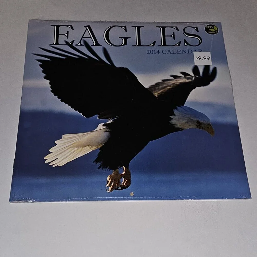(7) 2014 Calendar Lot 12x12 Flowers Eagles Prop (dates line up with 2025) SEALED